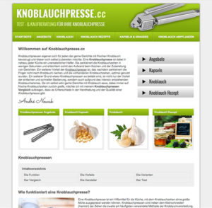 Knoblauchpresse